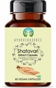 Shatavari 추출물 500mg - 60 채식 캡슐 | Asparagus Racemosus | 모든 자연 | 100 % Vegan | 글루텐 프리 | GMP 인증.