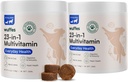 Wuffes 23-in-1 Chewable Dog Multivitamin&Supplements 번들 - Small&Large Breed를 위한 개 Multivitamin - 2 팩 - 60 조사