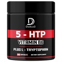 5 HTP 보충 1010mg - 60 캡슐 - 비타민 B6, L-Tryptophan와 결합된 3in1 - 안락한 계류, 뇌 건강, 몸 관리 & 면역 체계 지원