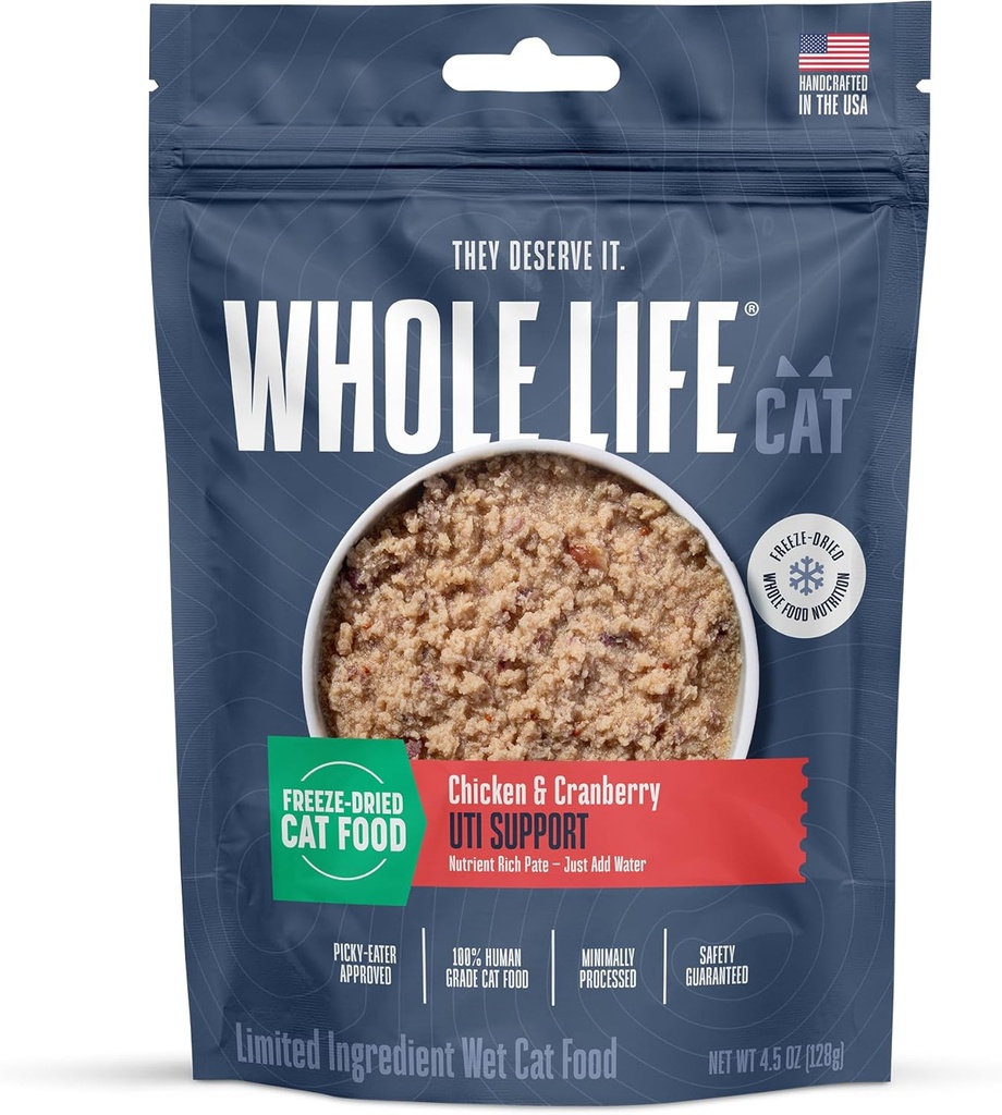 전체 생활 고양이 Urinary 보충교재, Feline UTI Remedy & 예방, Urinary Tract 감염 처리 - 고양이를 위한 자연적인 크랜베리, 건강 & 소화 지원을 위한 Probiotic - 30 일 공급