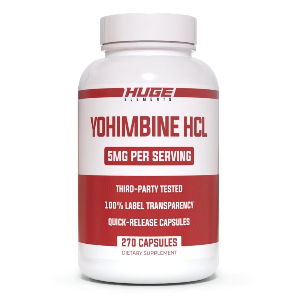 거대한 보충 교재 Yohimbine HCl 5mg의 제 3의 당은, 뚱뚱한 손실 & 에너지 지원, 몸 Recomposition를 위한 진보된 성과 공식 - 270의 Veg 캡슐을 시험했습니다