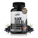 순수한 유기 냉간 압력 검은 씨앗 오일 캡슐 - Vegan Non-GMO Pure Nigella Sativa Black Cumin Seed Oil for Beauty Immunity & 전체 웰빙 지원 - Thymoquinone-Rich 1000mg 서빙 (60 일)