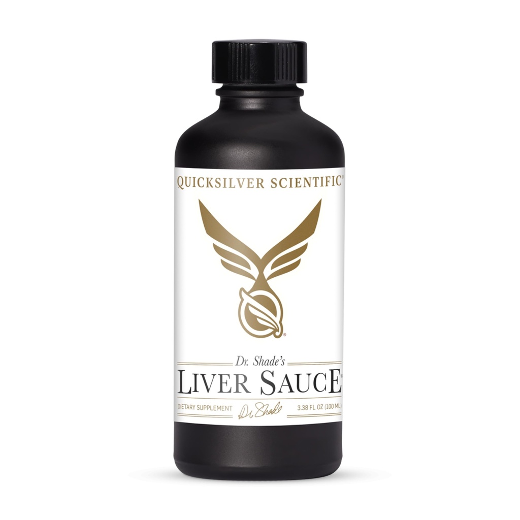 Quicksilver Scientific Liver Sauce - DIM, Quercetin, Lipoic Acid, Milk Thistle 및 Dandelion Root 보충이있는 Liposomal Liver Detox - Bile & Toxin Momentum (100 ml / 3.38 oz) 지원