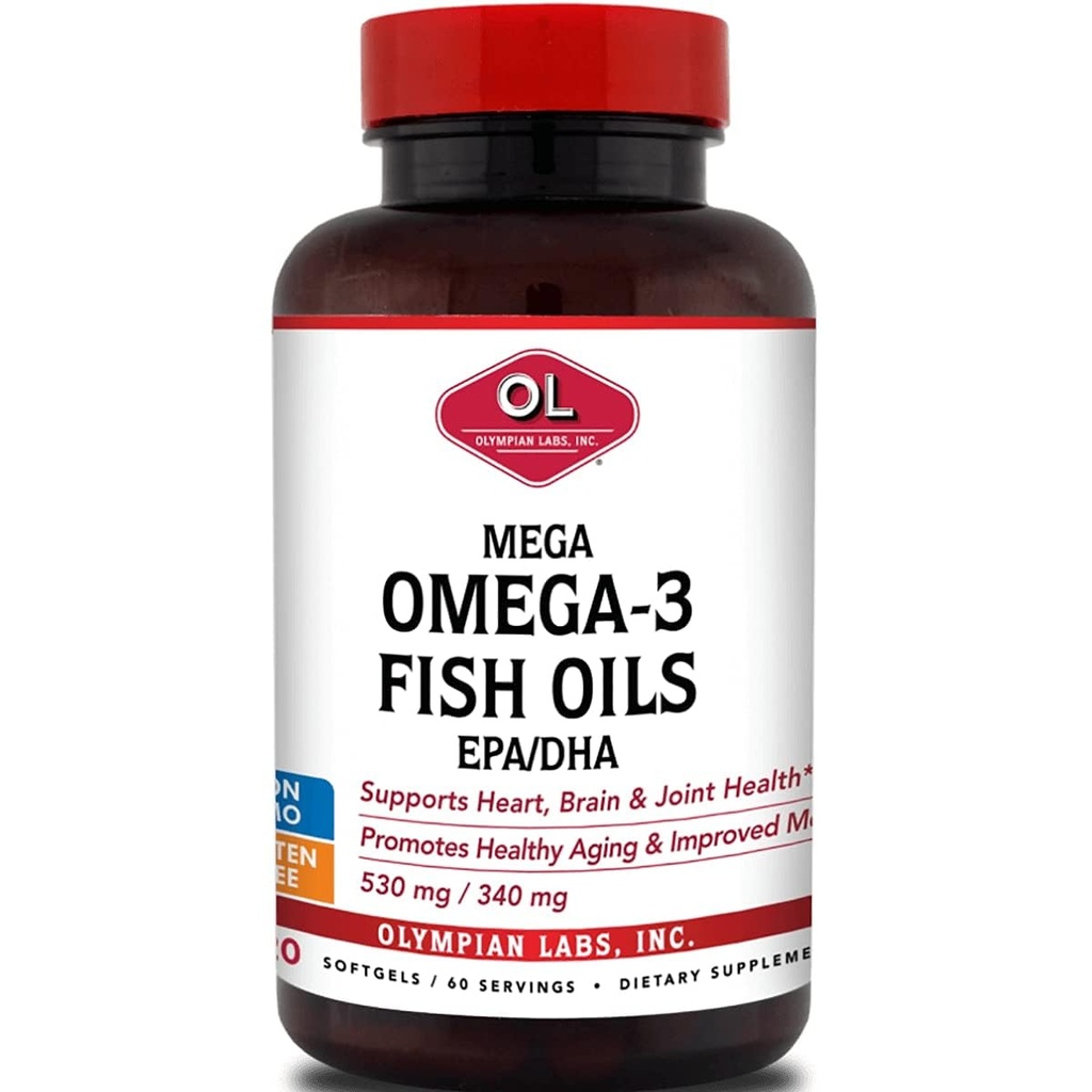 Olympian Labs 메가 오메가 3 물고기 기름, 60 조각, 3148