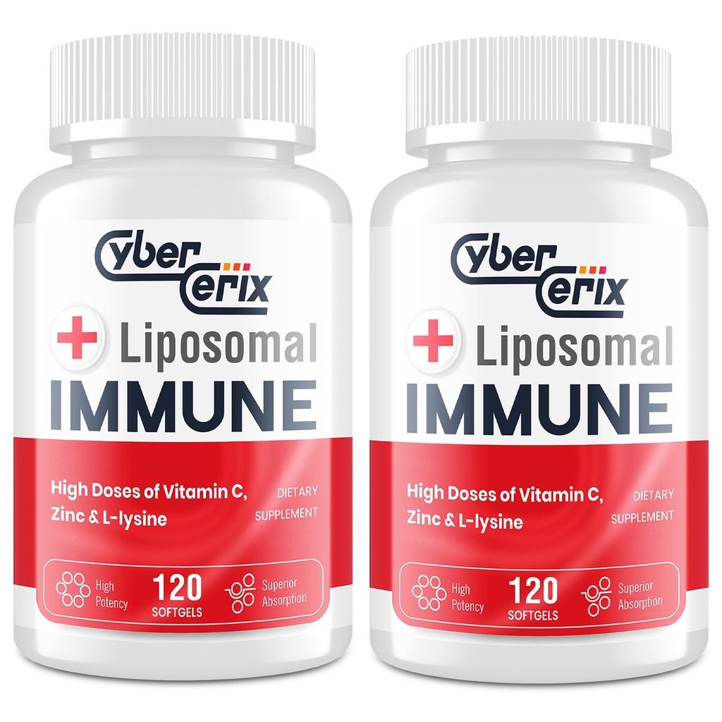 성인을 위한 Liposomal 면역 지원 보충교재, L 리진 1,500mg, 비타민, 무기물 & 초본 추출물, 남자 & 여자를 위한 포괄적인 매일 웰니스 혼합 - 240의 캡슐