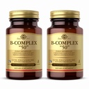 Solgar B-Complex “50” - 100 식물성 캡슐, 2 팩 - 에너지 대사 및 신경 시스템 지원 - 비 GMO, Vegan, 글루텐 무료 - 200 총 봉사