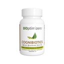 BIOptimizers Cognibiotics Probiotic Brain Supplement - Mood, Better Focus, Memory, Mental Clarity 지원 - 30 캡슐