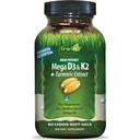Irwin Naturals 높은 Potency Mega D3 및 K2 + Turmeric Extract - 60 액체 소프트 젤
