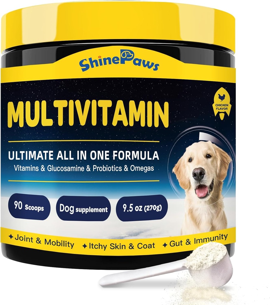 개 비타민, 개 Multivitamin 분말, Probiotics, Glucosamine, 오메가 3, 지원 Gut, 합동 & Mobility, 이치 피부 & 외투, 무기물 & 항산화 면역제, 매일 필수 개 보충 교재