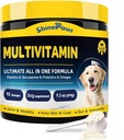 개 비타민, 개 Multivitamin 분말, Probiotics, Glucosamine, 오메가 3, 지원 Gut, 합동 & Mobility, 이치 피부 & 외투, 무기물 & 항산화 면역제, 매일 필수 개 보충 교재
