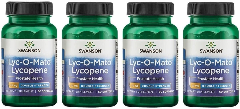 Swanson Double-Strength LYC-O-Mato Lycopene 20 밀리그램 60 Sgels (4 팩)