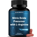 남자와 여자를 위한 L 아르기닌 3000mg Nitric 산화물 보충교재 – 순환, 내구시간, 에너지, 체력, 성과 및 운동을 위한 사탕 뿌리를 가진 비 GMO 채식주의자 캡슐 – 90의 모자
