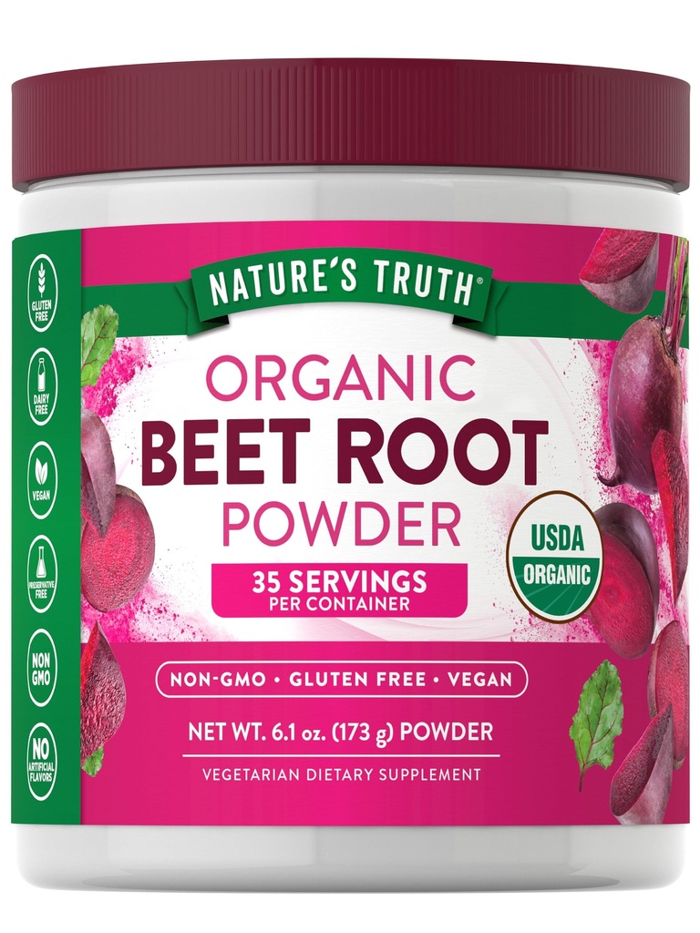 자연의 진실 유기 사탕 뿌리 분말 | 6.1 oz | Vegan, Non-GMO & 글루텐 무료 보충