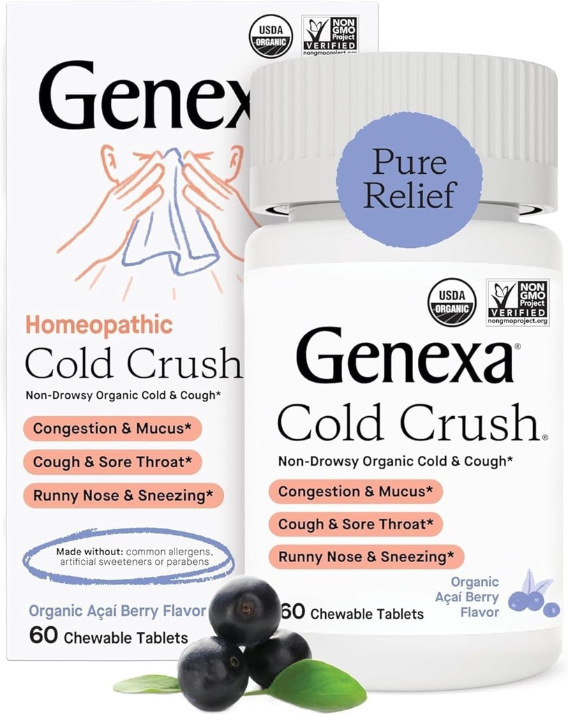 Genexa의 찬 으깸 Acai 베리 유기, 60 조사