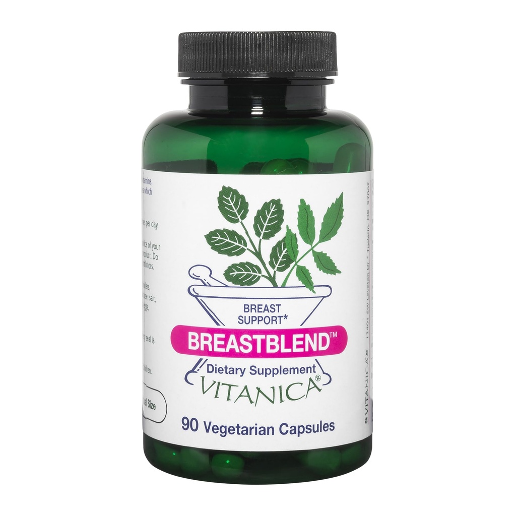 Vitanica BreastBlend, 브레스트 케어 지원, 채건, 90 캡슐