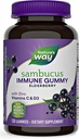 Nature+Way Sambucus Elderberry Gummies, 비타민 C, 비타민 D 및 아연, 아이와 성인을위한 면역 지원, 120 구미