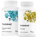 THORNE - 면역 및 웰빙 지원 번들 - 아수르브산 & 비타민 D-5000 - 산화 및 면역 기능 - 60 인분