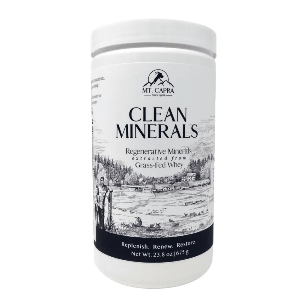 Mt. Capra Clean Minerals | 인공 광물은 1000 mg의 칼륨 이상, 240 mg의 칼슘, 다민성, Bioavailable, Digest로 쉽게 추출 | 30 서빙 - 23.8 온스