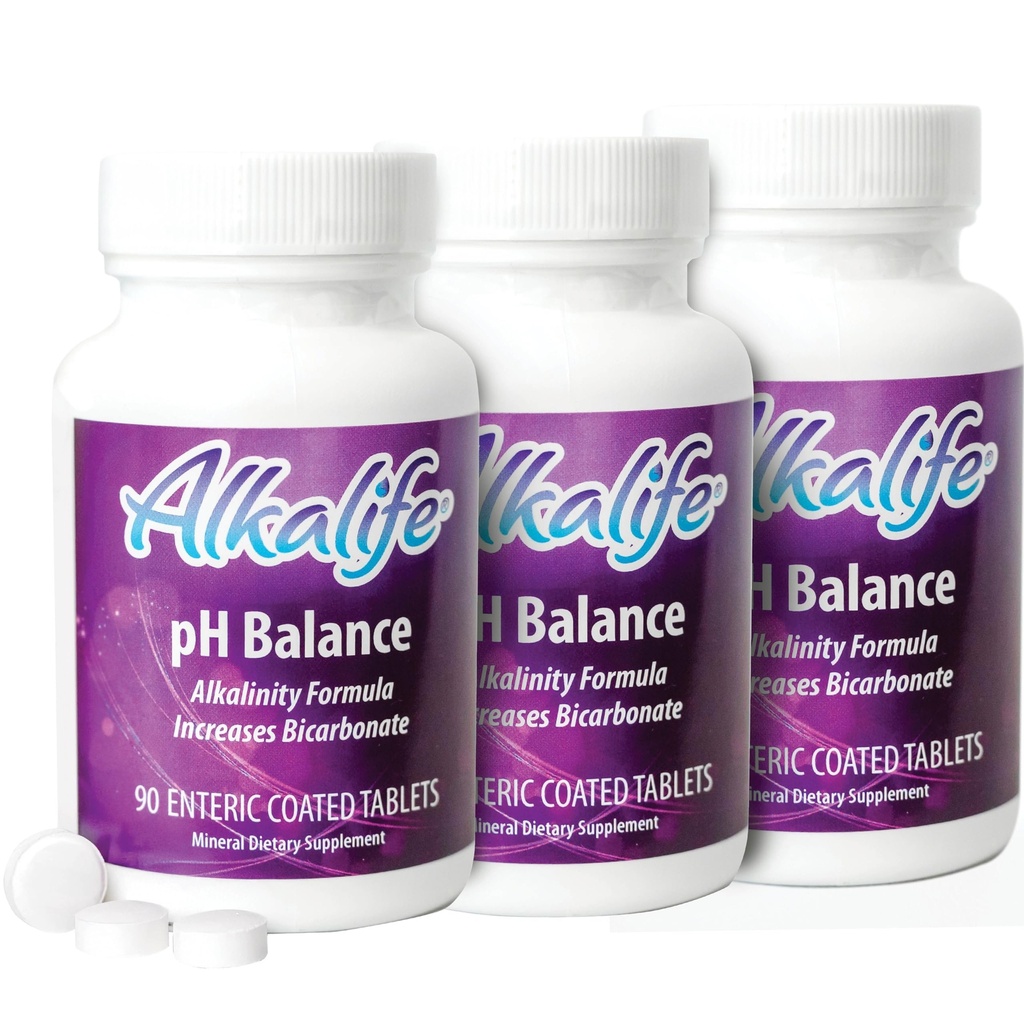 Alkalife pH 밸런스 보충 정제 - 최초의 특허 알카라인 비탄산염 알약 - Neutralize 산, 균형 pH, 면역 지원, 피크 성능, Detox - 270 기타 제품