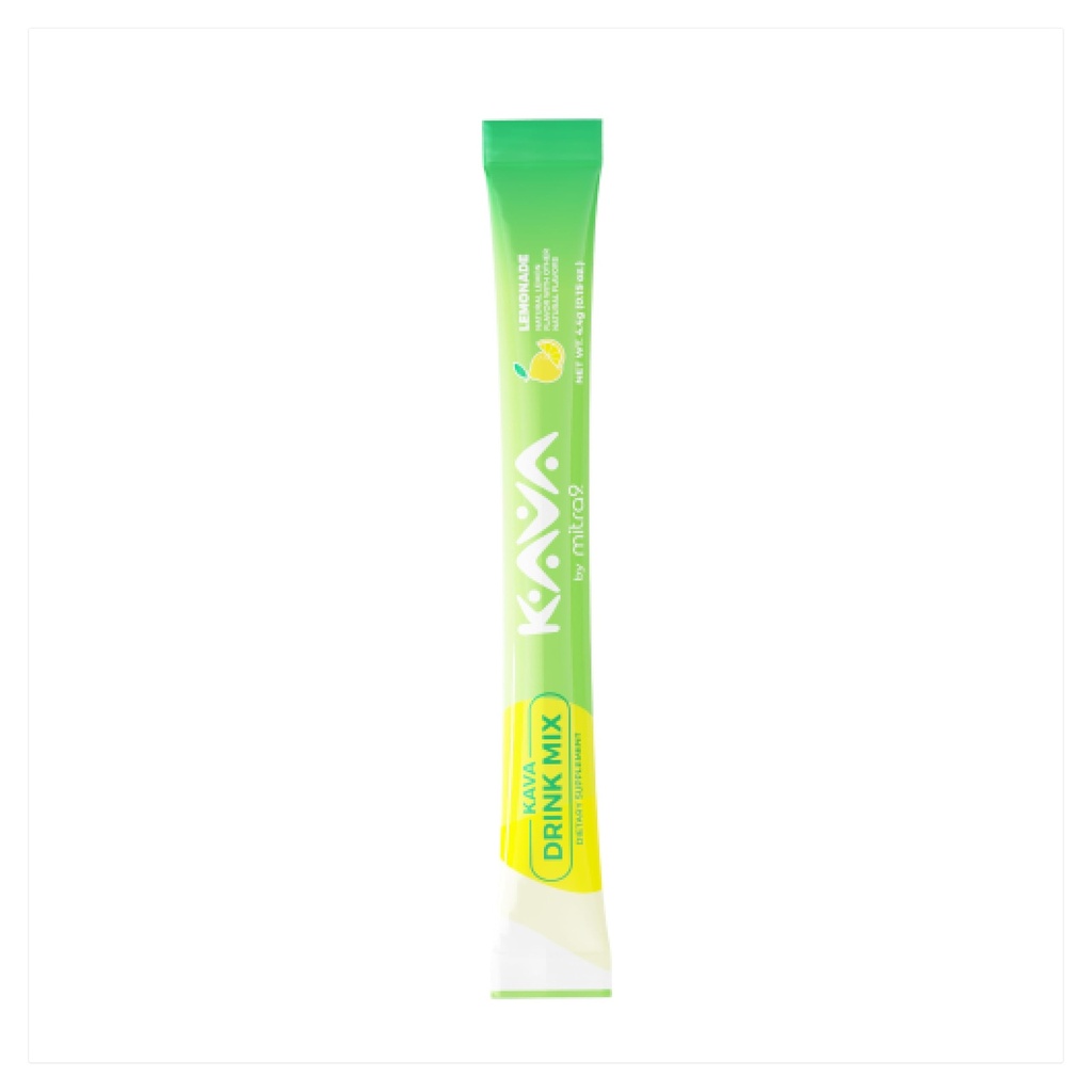 Mitra9 Kava Powder RelaxPak - Lemonade Kava Extract Powder Packets | 무드 익스텐더 | 플랜트 기반 | 천연 Calm 및 Clarity | 간편한 오픈 싱글 슬링 스틱 (5)