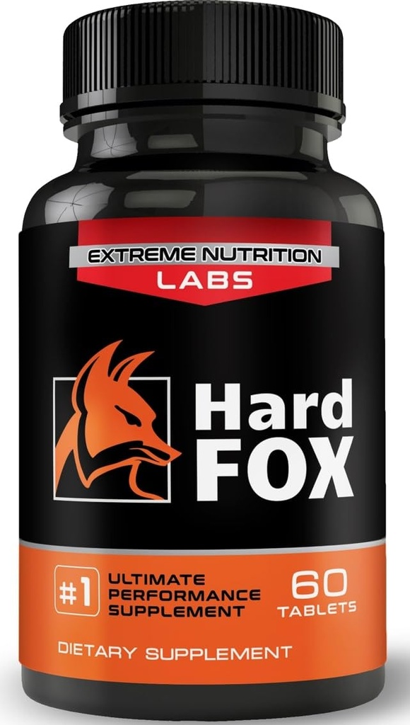 Hard Fox - #1 궁극적 인 성과 - 3" 60 일안에 크기를 추가했습니다 - 남자를 위한 확대 알약 - 최고 드라이브, 힘, 크기, 내구시간 - 60 조사