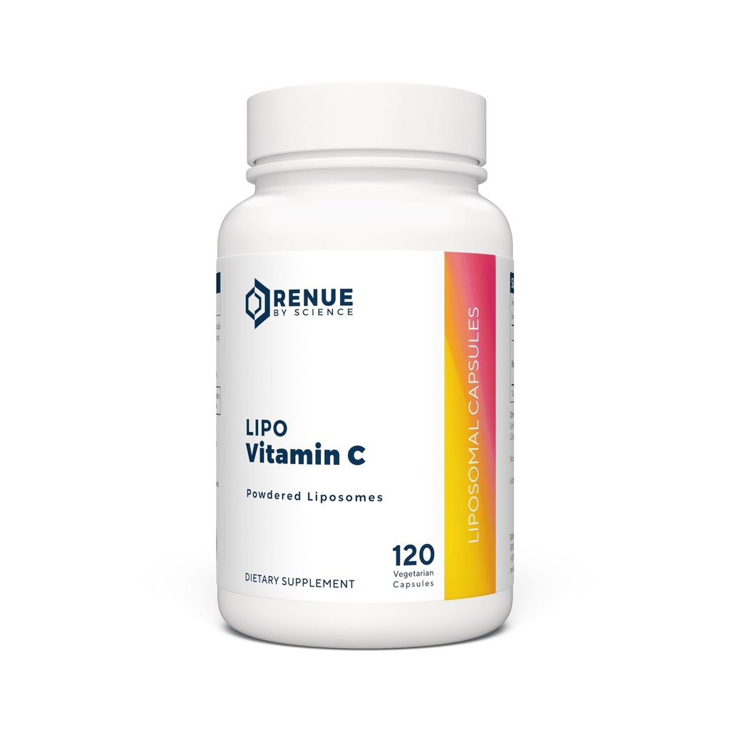 Renue By Science Vitamin C | 고 강도 Liposomal Vitamin C 보충교재 | 120 비타민 C 캡슐 - 500mg VIT C per 서빙 | Non-GMO & Allergen Free | 미국 제3자 시험