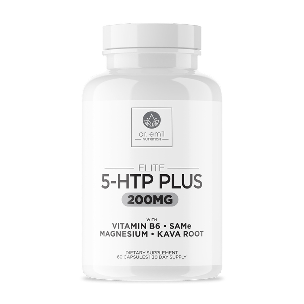 200 MG 5-HTP 엘리트 Kava 루트 추출, 마그네슘 & SAM-e 정상 건강 수면 유지 & 웰빙의 향을 만들기 - 5HTP 보충 비타민 B6 - 60 캡슐, 30 서빙