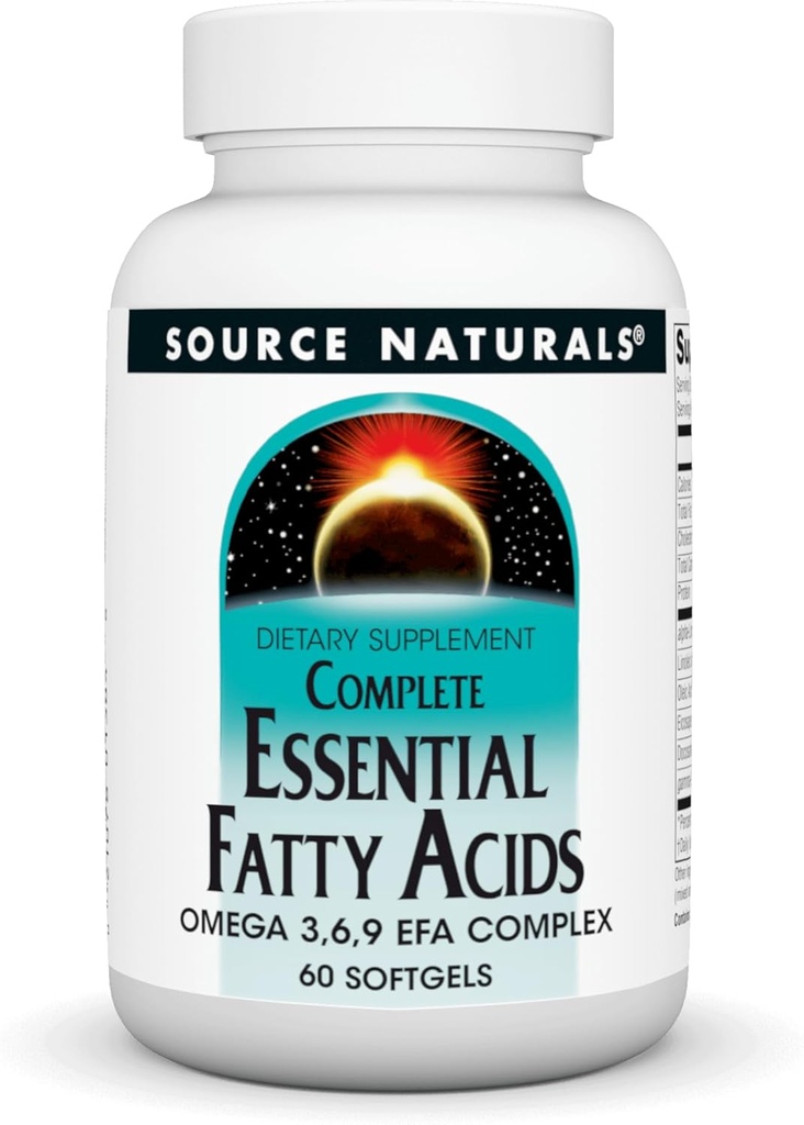 Source Naturals Complete Essential Fatty Acids 오메가 3,6,9 EFA 복합 단지, 60 Softgels
