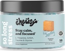 Chewsy So Long Stress, Calm Fruity Chews, Stay Calm & 집중. w/L-theanine, 아미노산, GABA, 글리신, 티로신, 타우린 & 마그네슘. 비 GMO 및 글루텐 프리. 열대 과일 Chews, 30 일 공급