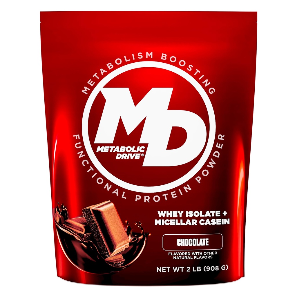 Biotest Metabolic Drive Protein - 저탄소 풍미 - Bomb, 20 서빙 - Whey Isolate + Micellar Casein - 서명 초콜릿