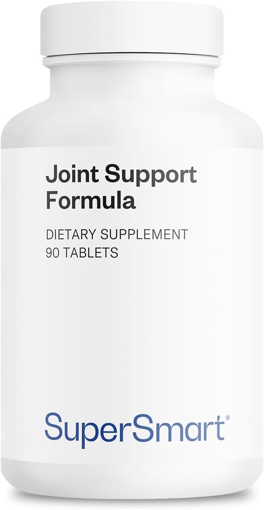 Supersmart Joint Support Formula (High Potency Complex) - Glucosamine, Chondroitin, Hyaluronic Acid, MSM - 합동 지원 보충교재 | Non-GMO & 글루텐 무료 - 90의 정제