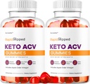 (2 팩) 급속한 Ripped Keto ACV Gummies 지원, Apple Cider Vinegar Gummy 고급 공식 1050MG, 모든 자연적인 Gomitas 검토, 2 달 동안 120 Gummies
