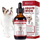 Cats and Kittens에 대한 액체 철 보충제 - Folate 및 B12과 함께 - 빈혈을 보충하고 혈액 건강, 산소 공급 및 혈액 세포 형성을 촉진 - 낮은 에너지 수준을 증가 - Lethargy - 2 oz