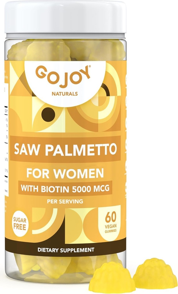 톱 팔로토 구미 - 500mg는 5000mcg Biotin & 10mg 아연을 가진 여자를 위한 팔로토를 보았습니다 - 비 GMO, 설탕, 글루텐 & 간결 자유로운, Vegan - 3rd Party 실험실은, 30 일 공급, 60 Chewable Gummies를 시험했습니다