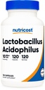 Nutricost Lactobacillus Acidophilus 10 억 CFU, 120 채식 캡슐