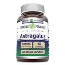 Amazing Formulas Astragalus (Astragalus Membranaceus Plant Root에서) | 2000 Mg 보충 | 채식 캡슐 | 비 GMO | 글루텐 프리 | 미국 (1 팩 | 120 개)