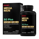 GNC Mega Men 50 Plus Multivitamin | 산화 방지제 | 심장 건강 | 전립선 및 순환 지원 | 120 조사