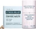피부 및 스트레스 완화 세트 | Cortisol 건강 및 노화 방지 보조 식품 Ashwagandha, Hyaluronic 산, Ceramide, Biotin & Antioxidants | Calm, 피부 및 헤어 지원