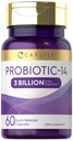 여성 및 남성용 Carlyle Probiotic | 3 억 CFU | 60 캡슐 | 14 Strains | Non-GMO & 글루텐 무료