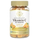 Solgar Vitamin C Gummies for Adults 1,000mg Ultra Potency Vitamin C Immune System Support for Women & Men - Tasty Tart Orange 풍미, Vegan & Gluten-Free Gummy, 2 개월 공급, 60 서빙, 2g Sugar
