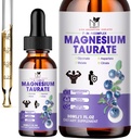 2 팩 | 액체 마그네슘 타우 레이트, Glycinate, Malate, Aspartate, Citrate Calm Magnesium Complex Cardiovascular, Sleep, Calm, Cramps Support 용 보충