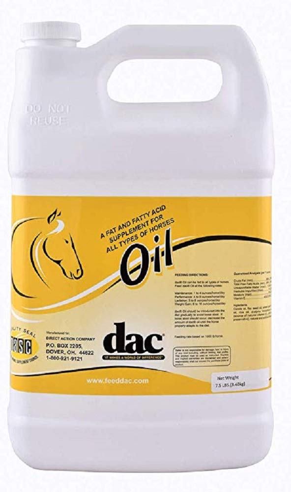DAC 기름 Gallon Jug 말 무게 이익 Calorie 뚱뚱한 지방산 외투 피부 건강 보충교재