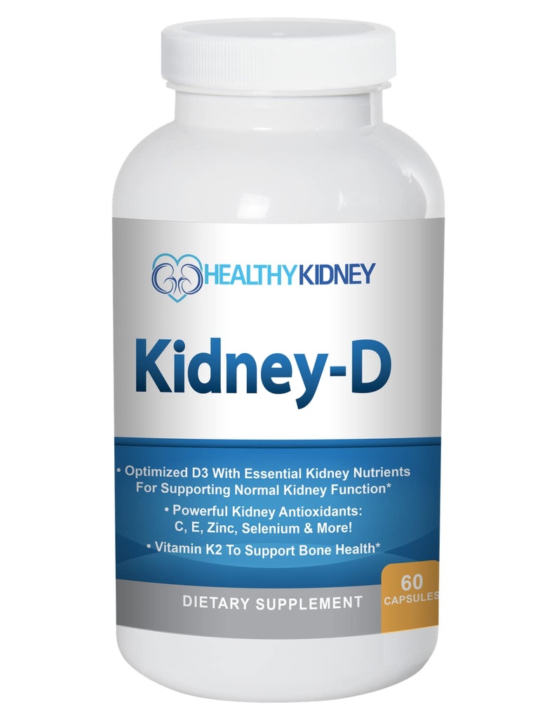 Kidney-D Kidney 보충. 비타민 D Kidney Support에 최적화. 비타민 D3 및 7 Kidney 비타민과 영양소 Kidney 건강과 더 많은 것을 위해 디자인