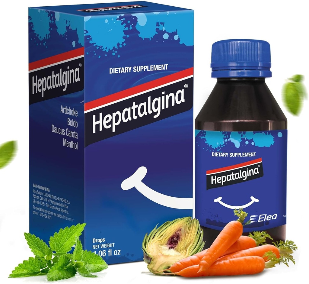 Liver Support Digestive Protector - Liver Cleanse Detox & Repair 용 Artichoke Extract와 액체 초본 보충 - Mint, Boldo 및 Carrot - 120 ml의 Liver Detox Cleanse Drops