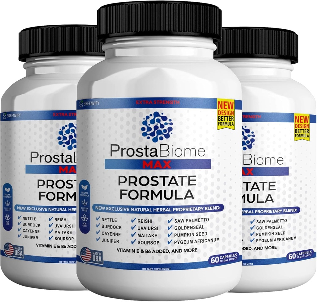 ProstaBiome 최대 전립선 지원 공식, 톱 Palmetto와 자연 초본 혼합, 60 캡슐, 30 일 공급 (3)