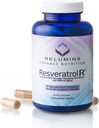 Relumins Resveratrol 600mg 보충교재 – 포도씨 & 빨강 포도주 추출물을 가진 높 순수성 산화 방지제 – 지원 피부, 심장 건강 & 면역 체계 – 120 Vegan 캡슐