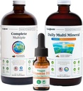 LIQUIDHEALTH Ultra Immunity Liquid Vitamin Bundle for Adults with Complete Multivitamin, Daily Multi Minerals and Vegan Vitamin D3 Drops - 면역 지원 비타민, 전체 식품, 비건, 비 GMO