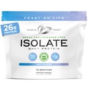근육 Feast Grass-Fed Whey Protein Isolate, 모든 천연 호르몬 무료 Pasture 절상, 남성과 여성을위한 Whey Isolate Protein Powder, Clean, Non-GMO & Gluten-Free, Isolate Protein - Unflavored, 5lb