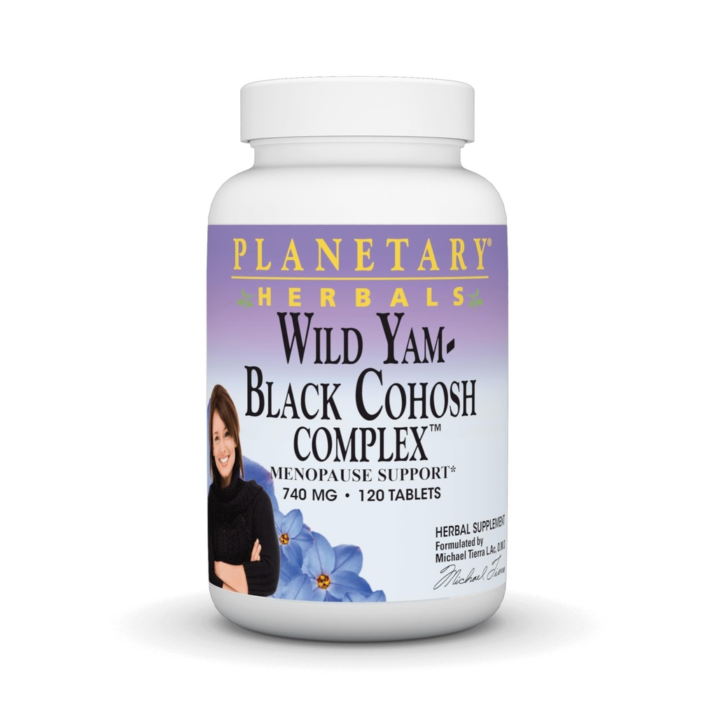 행성 허브 야생 Yam-Black Cohosh Complex 정제, 120 조사
