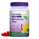 Natrol Kids Melatonin 1 mg, 휴식 수면을위한 규정식 보충, 아이를위한 멜라토닌 Gummies, 180 라즈베리 - lavored Gummies, 180 일 공급